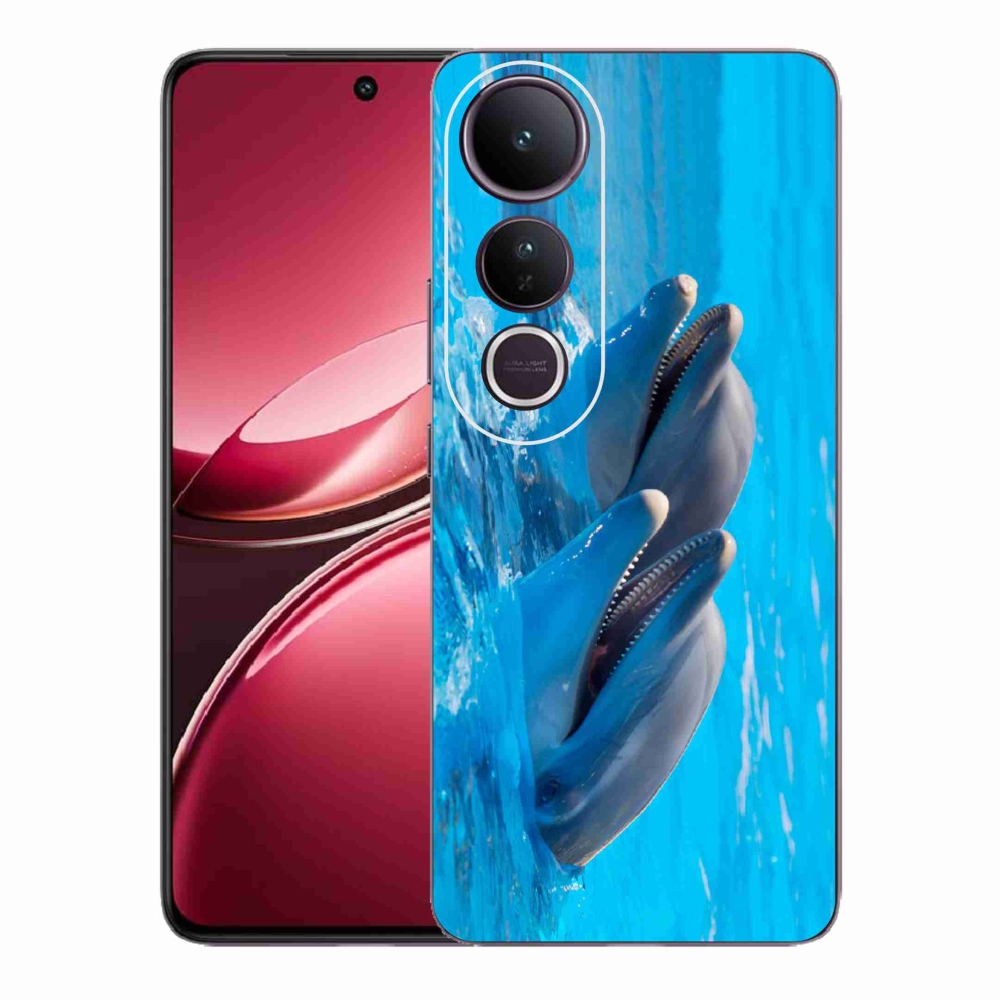 Gelový kryt mmCase na Vivo V50 Lite 4G/5G - delfíni
