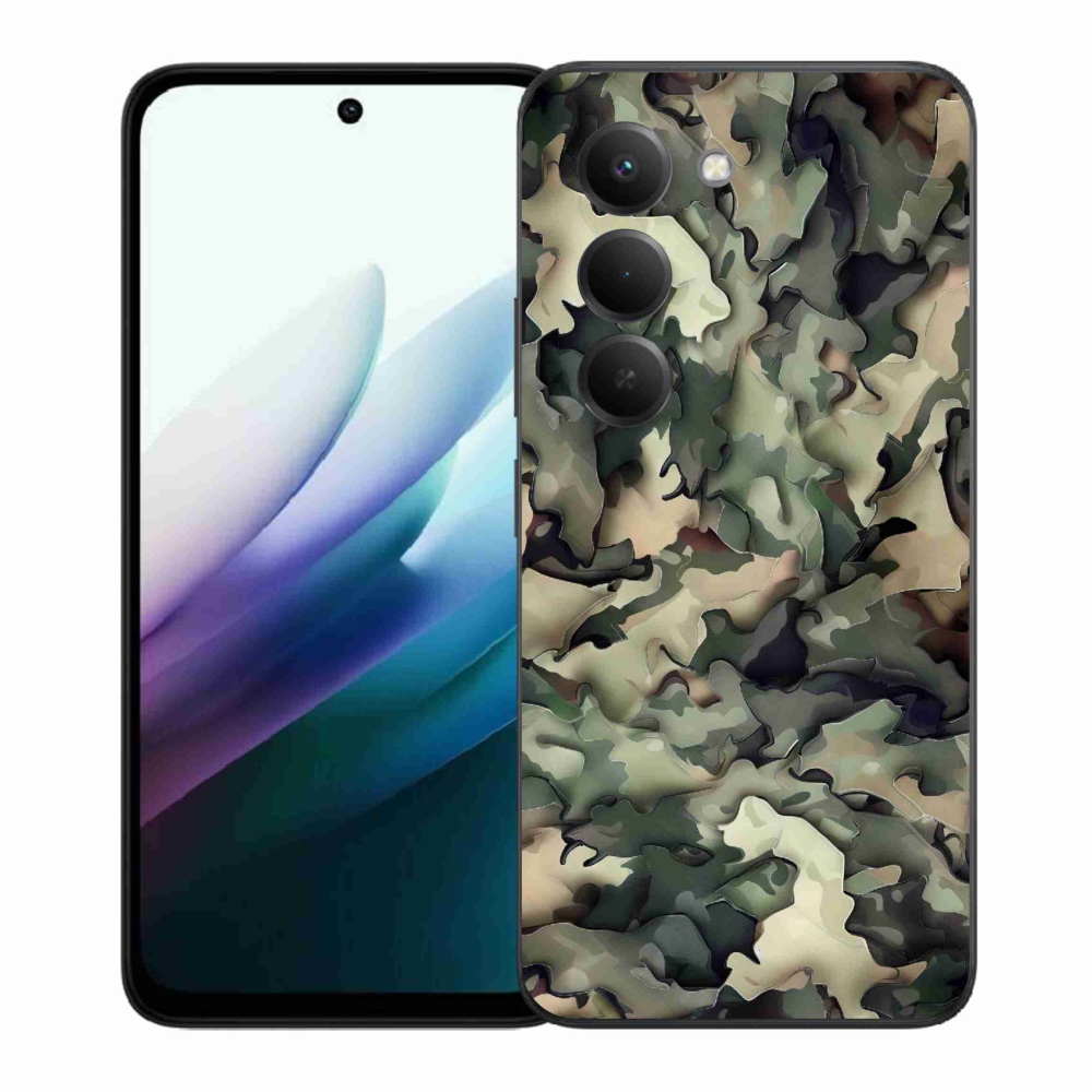 Gelový kryt mmCase na Xiaomi Redmi 15 4G/5G (171mm) - maskáčový vzor 9