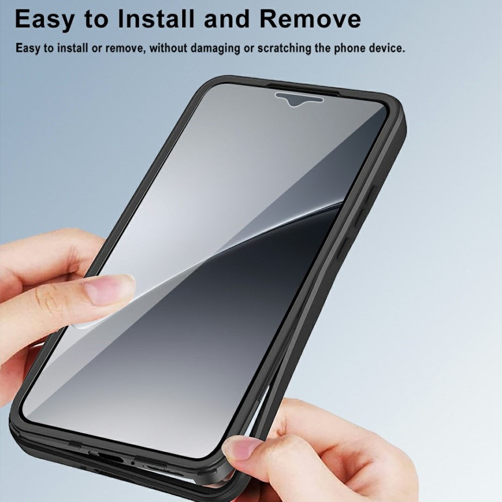 Acryl gelový obal s rámečkem pro ochranou displeje na Xiaomi 15 - černý
