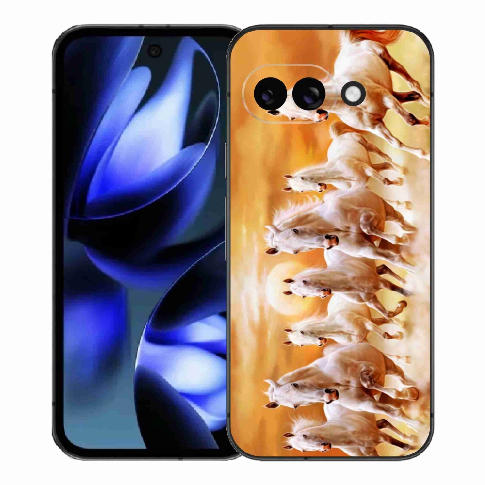 Gelový kryt mmCase na Google Pixel 9a - koně 2