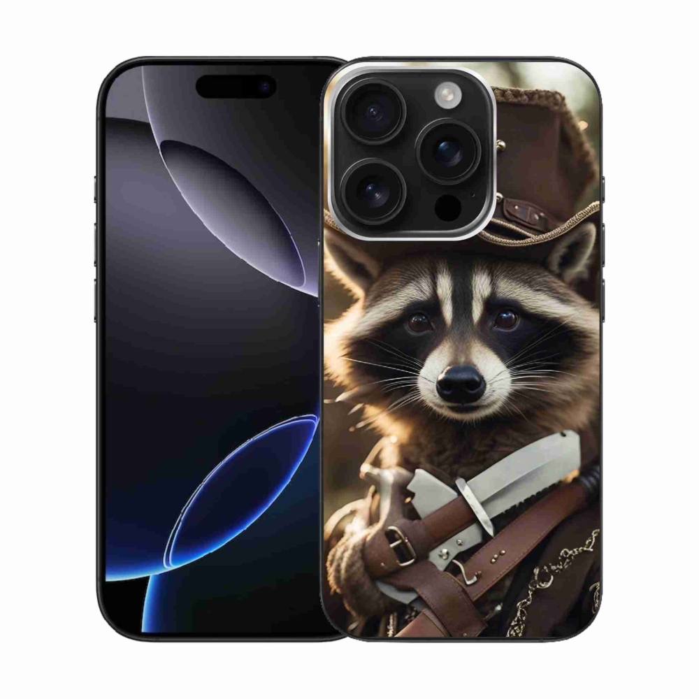Gelový kryt mmCase na iPhone 16 Pro - mýval v uniformě