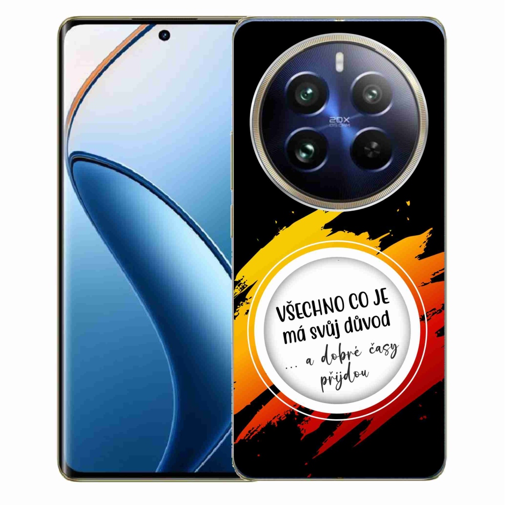 Gelový kryt mmCase na Realme 12 Pro 5G/12 Pro+ 5G - citát 3 černé pozadí