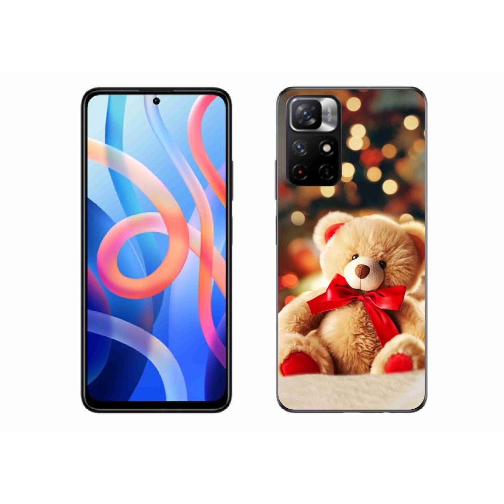 Gelový kryt mmCase na Xiaomi Redmi Note 11S 5G - plyšový medvídek