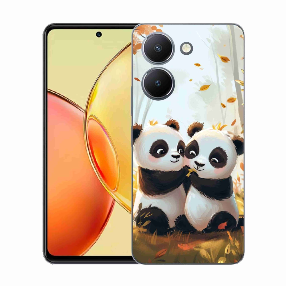 Gelový kryt mmCase na Vivo Y36 - pandy