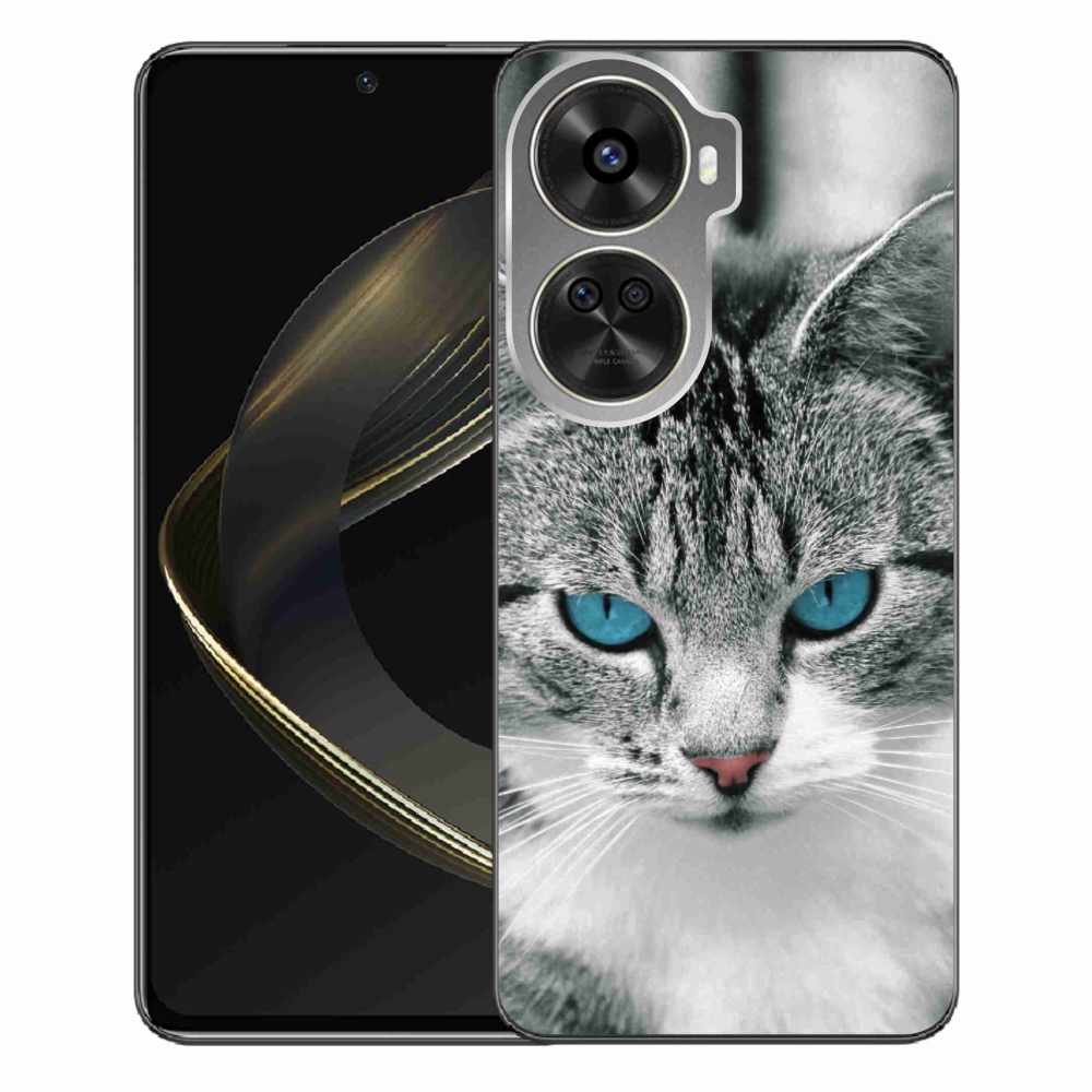 Gelový kryt mmCase na Huawei Nova 12 SE - kočičí pohled 1