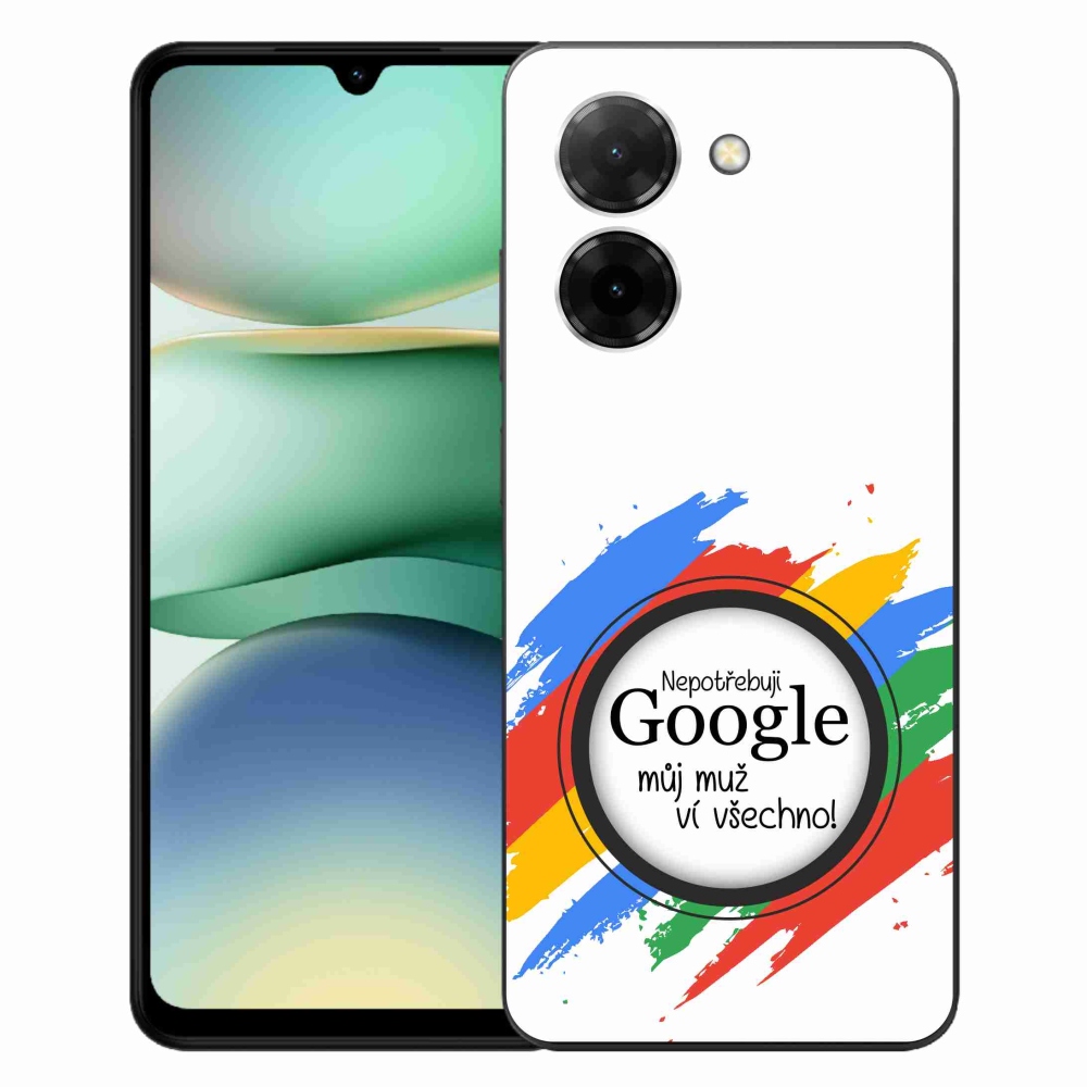Gelový kryt mmCase na Xiaomi Redmi A5 (171.7x77.8x8.3mm) - muž ví všechno bílé pozadí