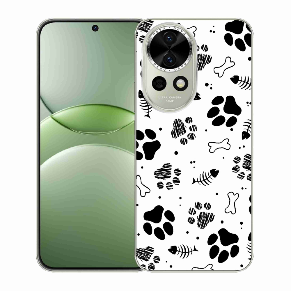 Gelový kryt mmCase na Huawei Nova 13 5G - psí tlapky 1