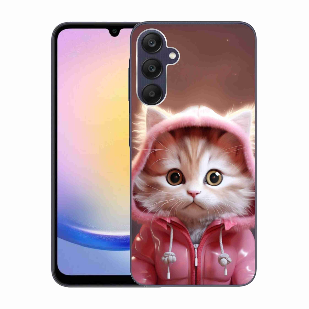 Gelový kryt mmCase na Samsung Galaxy A25 5G - roztomilé kotě 3