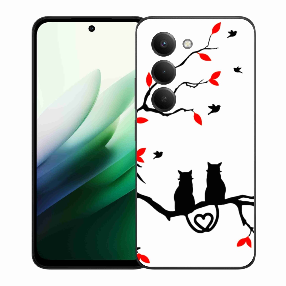 Gelový kryt mmCase na Xiaomi Redmi 15 5G (169mm) - kočičí láska