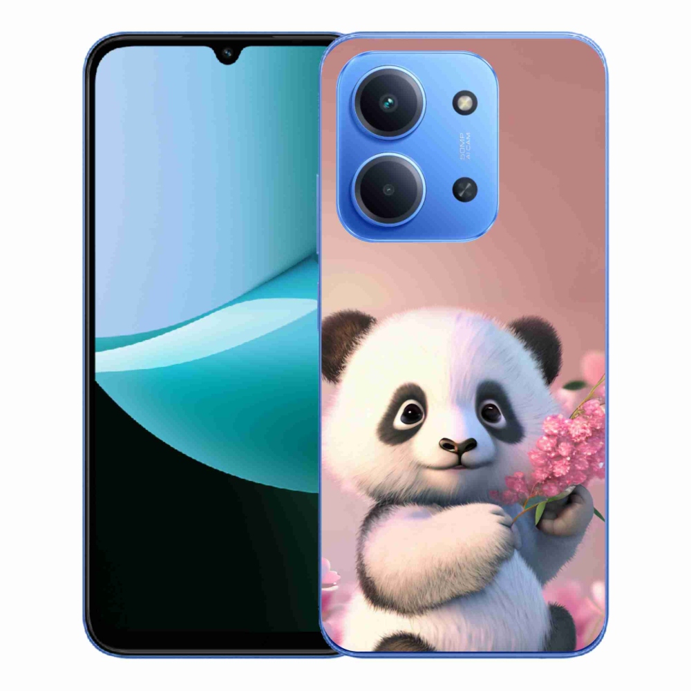 Gelový kryt mmCase na Xiaomi Redmi 15C 4G/5G (173mm) - roztomilá panda