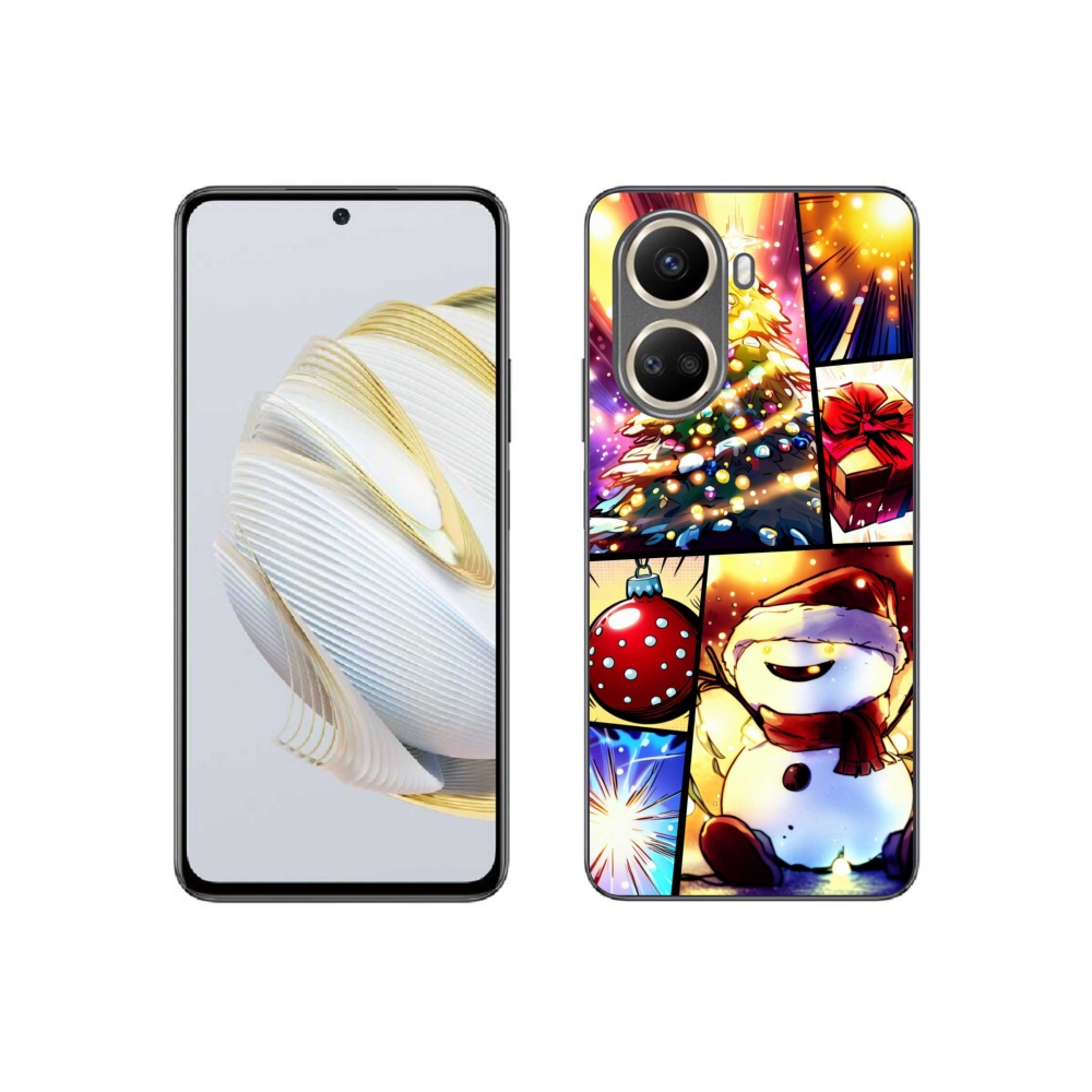 Gelový kryt mmCase na Huawei Nova 10 SE - vánoční motivy 1