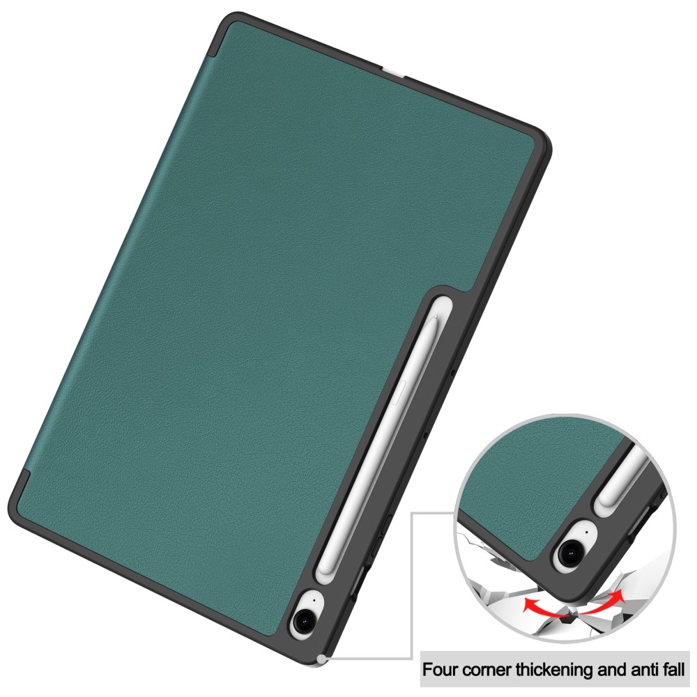 Casy chytré zavírací pouzdro na Samsung Galaxy Tab S10 FE+ - zelené