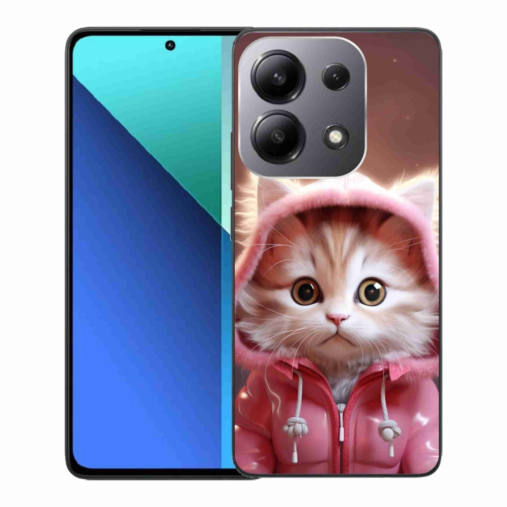 Gelový kryt mmCase na Xiaomi Redmi Note 13 - roztomilé kotě 3