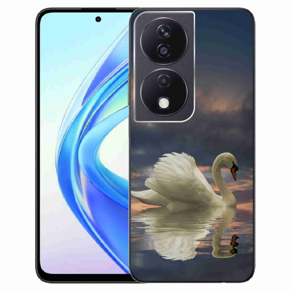 Gelový kryt mmCase na Honor X7b/Honor 90 Smart - labuť