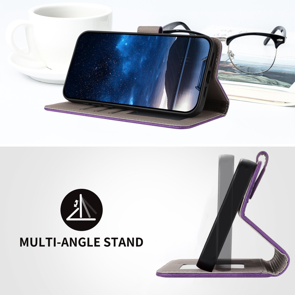 Snap knížkové pouzdro na Xiaomi Redmi 15 4G/5G (171mm) - tmavěfialové