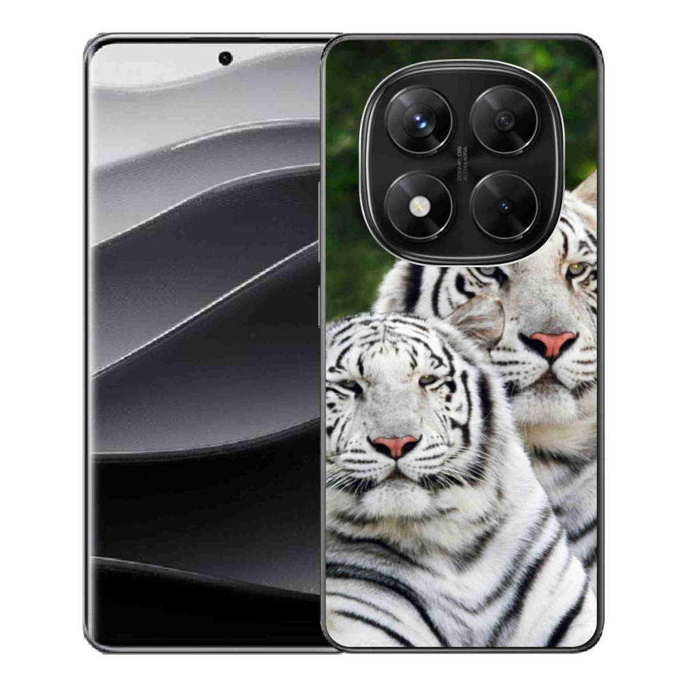 Gelový kryt mmCase na Xiaomi Redmi Note 14 Pro 5G/Poco X7 5G - bílí tygři