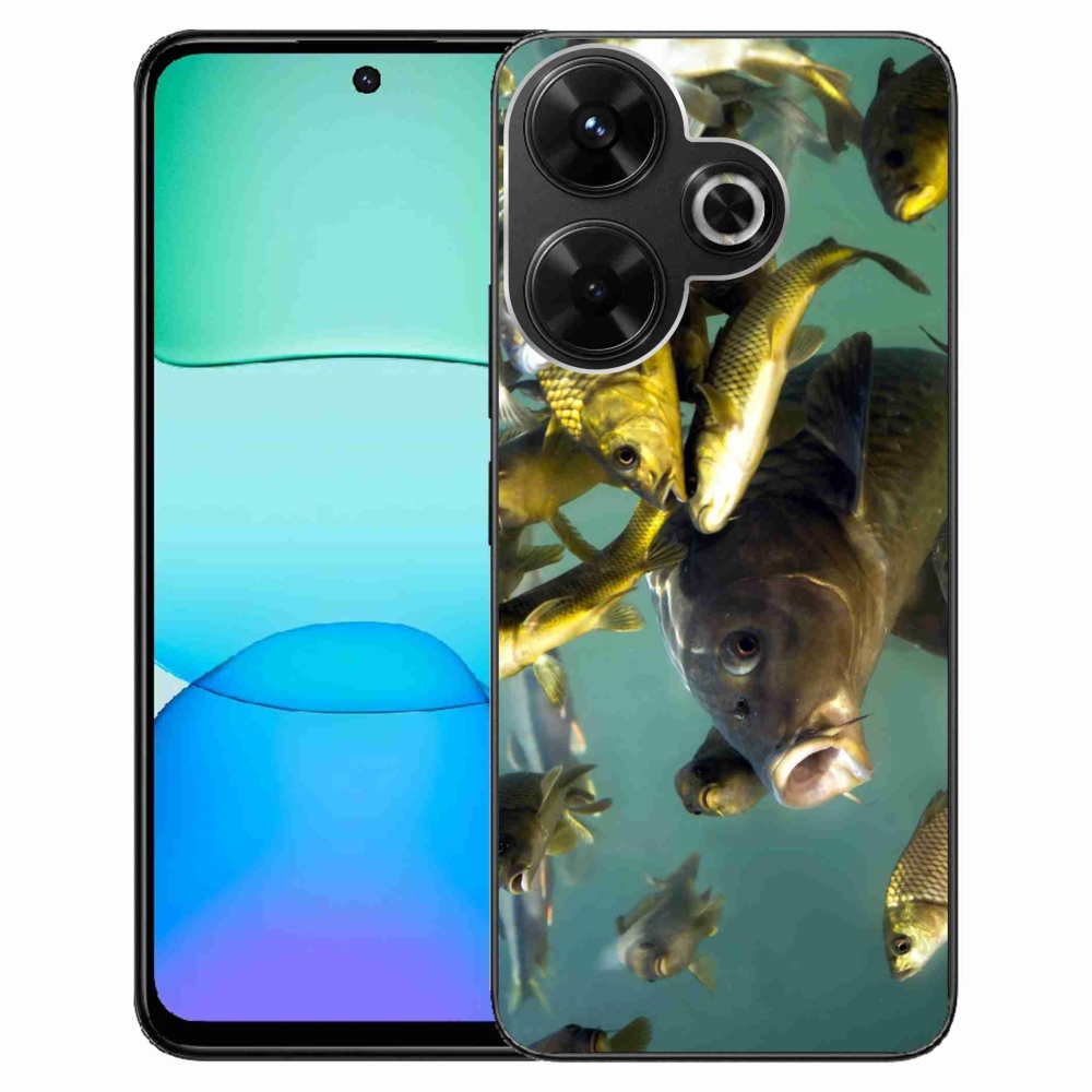 Gelový obal mmCase na Xiaomi Redmi 13 4G/Poco M6 4G - hejno ryb