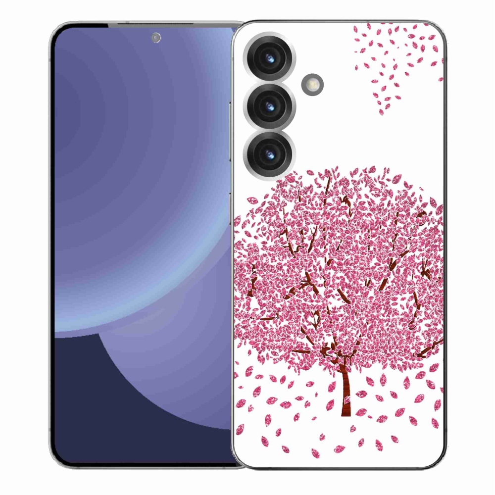 Gelový kryt mmCase na Samsung Galaxy S25+ - kreslený strom s listy