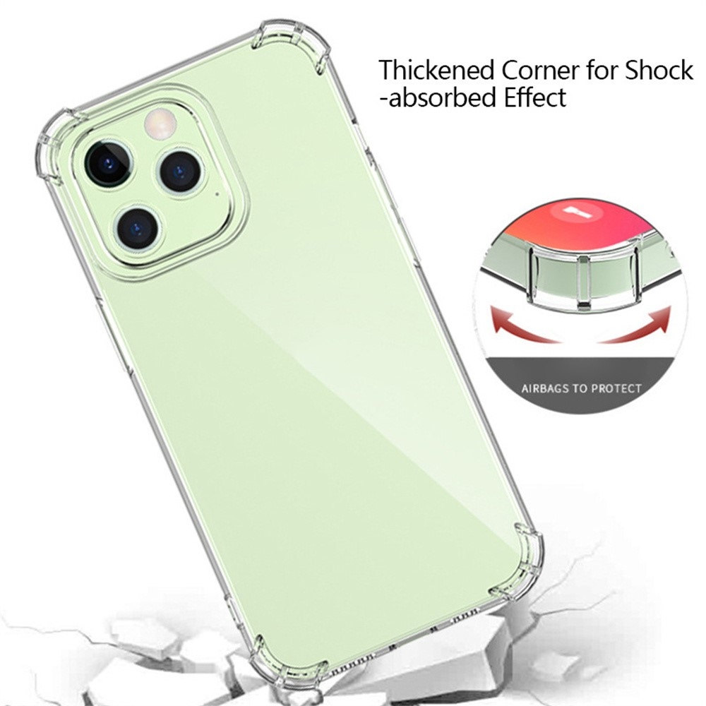Průhledný gelový obal s vyztuženými rohy na Xiaomi 14T Pro - průhledný