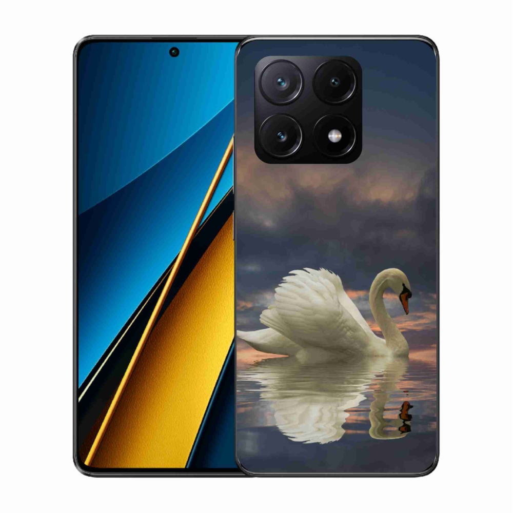 Gelový kryt mmCase na Xiaomi Poco X6 Pro 5G - labuť