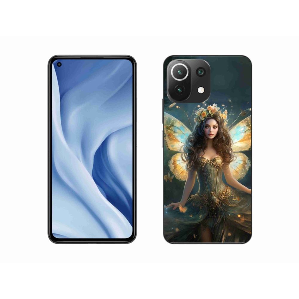 Gelový kryt mmCase na Xiaomi Mi 11 Lite 4G/5G - motýlí žena