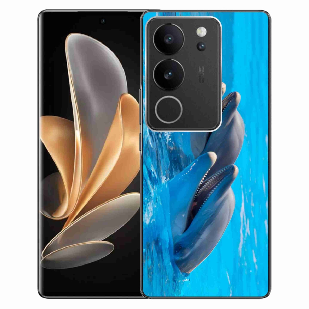 Gelový kryt mmCase na Vivo V29 5G - delfíni