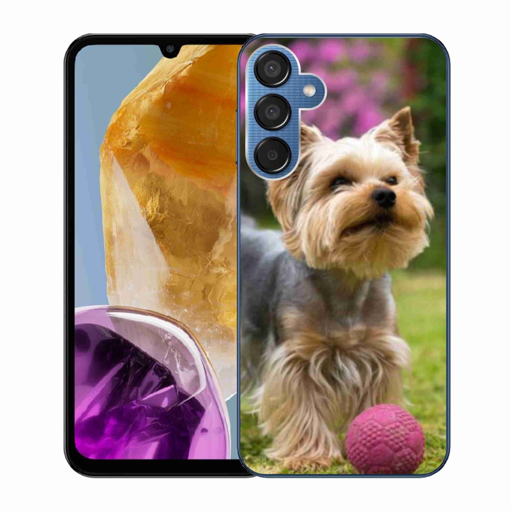 Gelový obal mmCase na Samsung Galaxy M15 5G - jorkšír 4