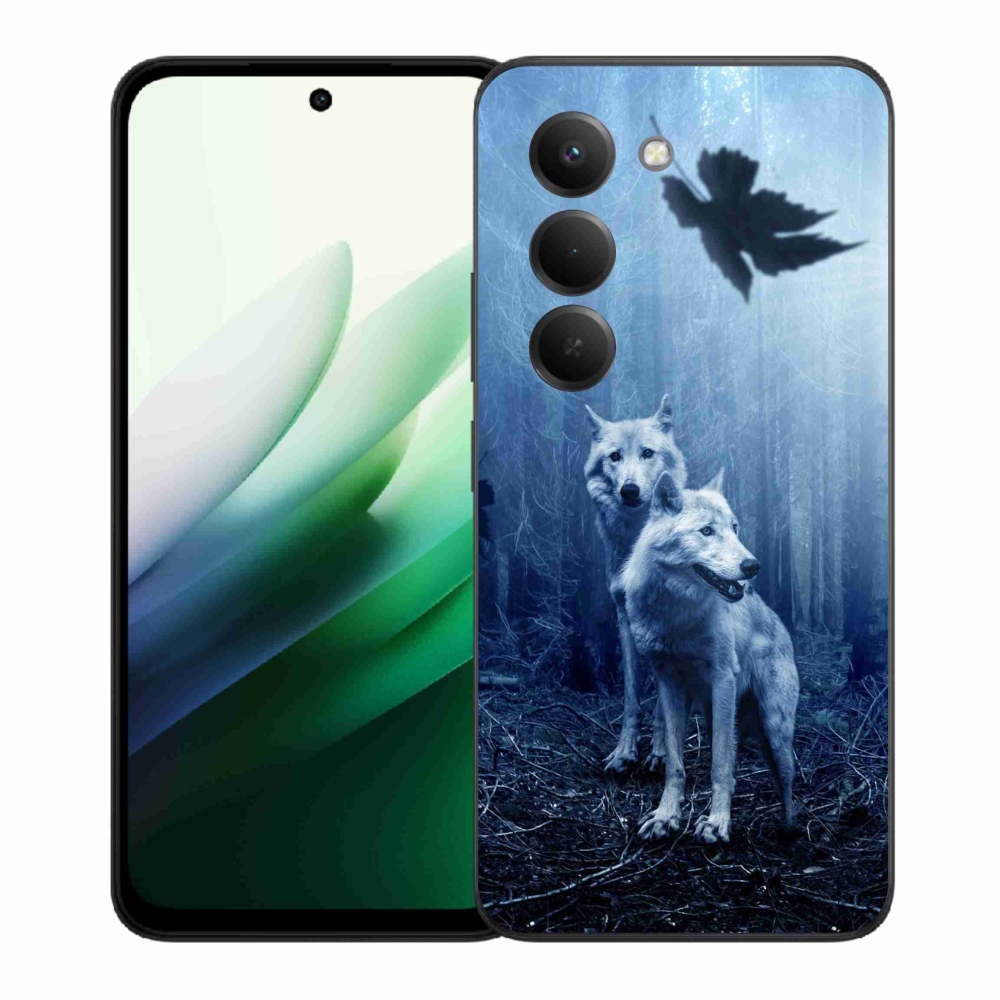 Gelový kryt mmCase na Xiaomi Redmi 15 5G (169mm) - vlci v lese