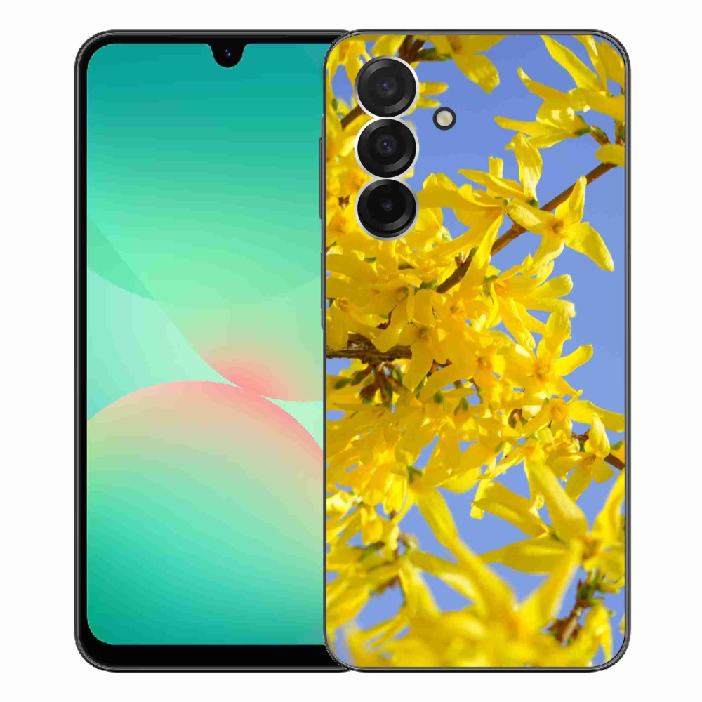 Gelový kryt mmCase na Samsung Galaxy A26 5G - žluté květy