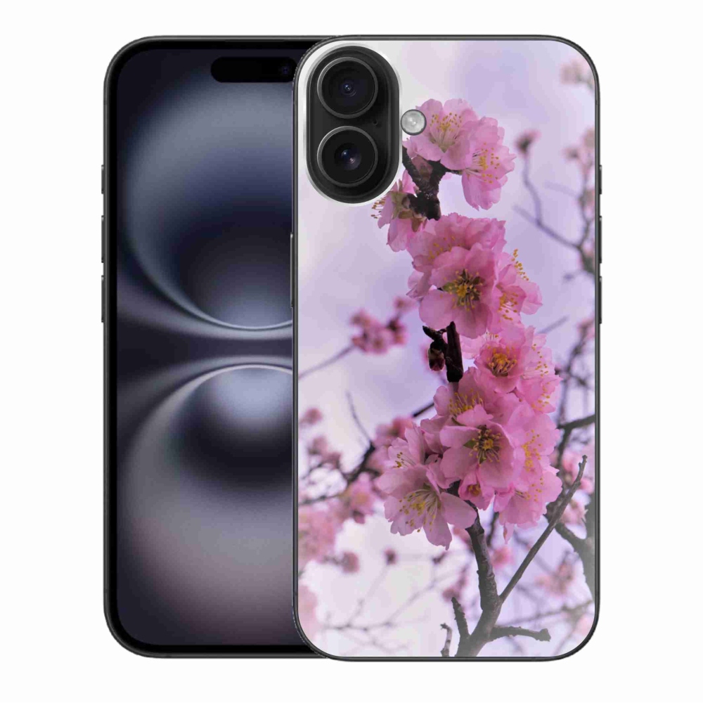 Gelový kryt mmCase na iPhone 16 Plus - květiny 7