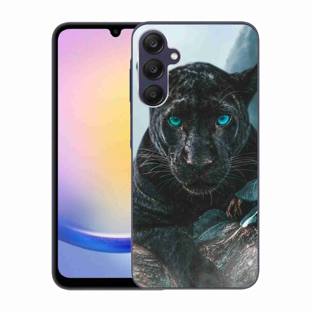 Gelový kryt mmCase na Samsung Galaxy A25 5G - černý panter