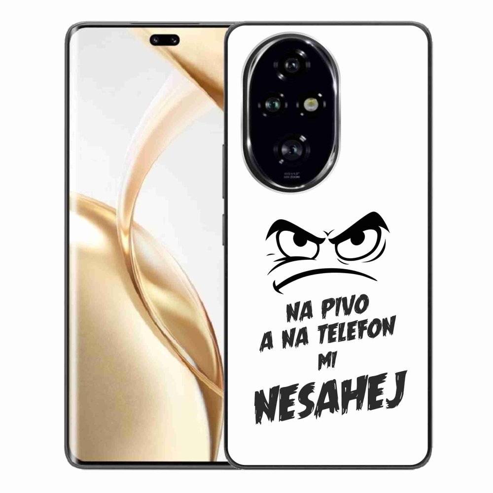 Gelový kryt mmCase na Honor 200 Pro 5G - pivní motiv 2 bílé pozadí