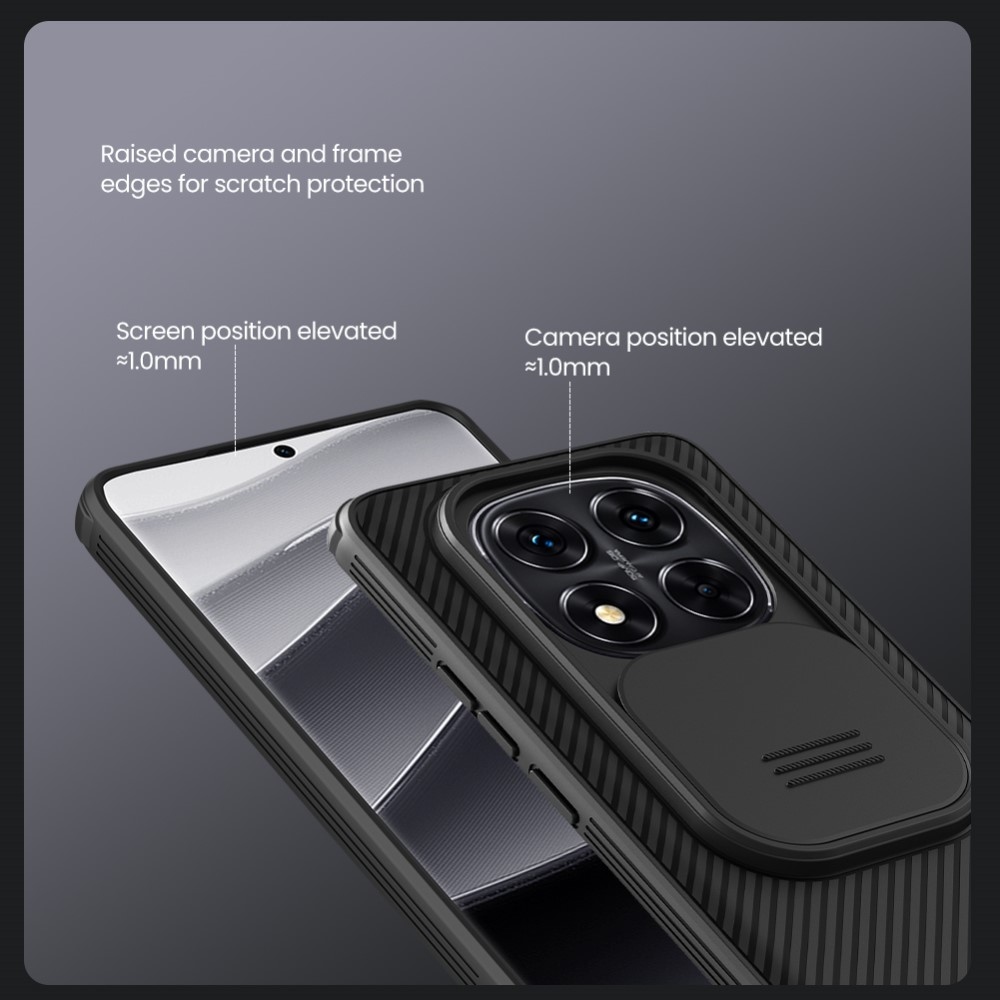NLK gelový obal s ochranou fotoaparátu na Xiaomi Redmi Note Note 14 Pro+ 5G - černý