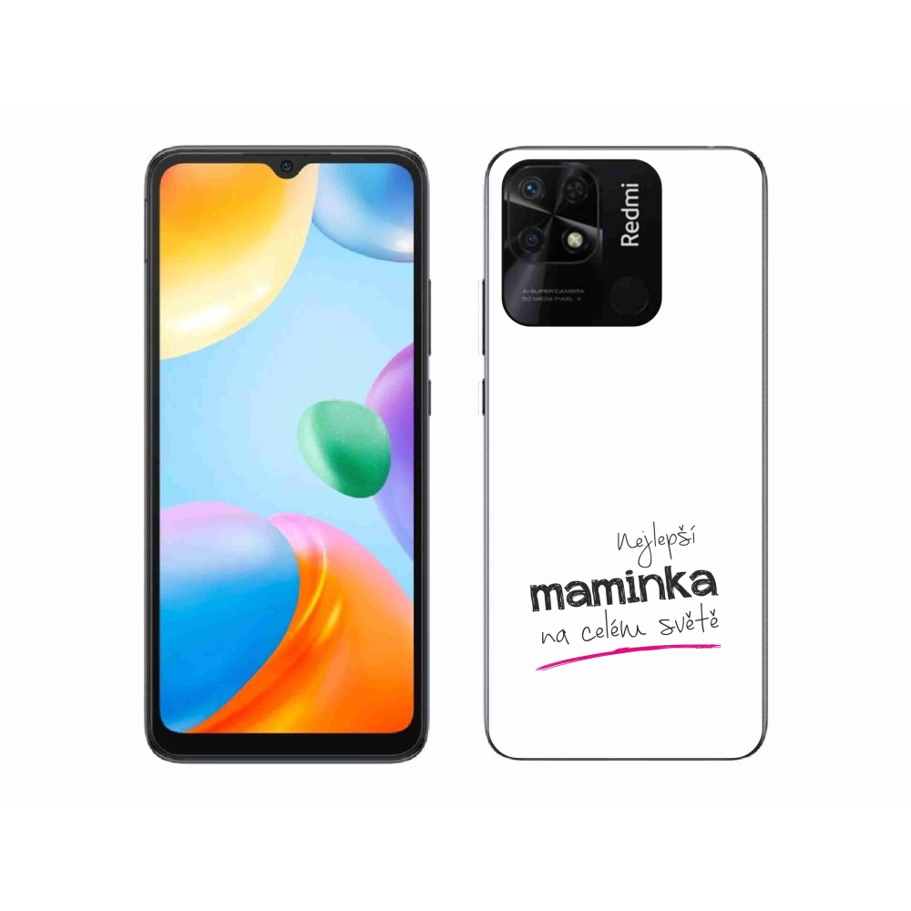 Gelový kryt mmCase na Xiaomi Redmi 10C - nejlepší maminka 4 bílé pozadí