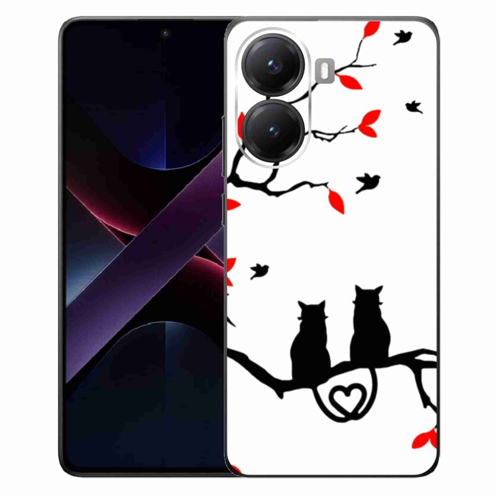 Gelový kryt mmCase na Xiaomi Poco X7 Pro 5G - kočičí láska