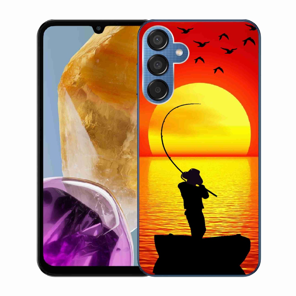 Gelový kryt mmCase na Samsung Galaxy M15 5G - rybaření