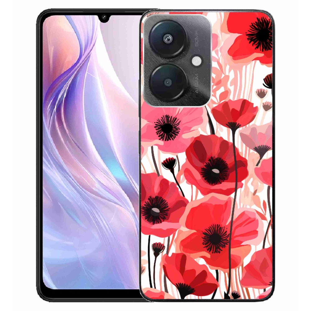 Gelový kryt mmCase na Xiaomi Redmi 13C 5G - vlčí mák 1