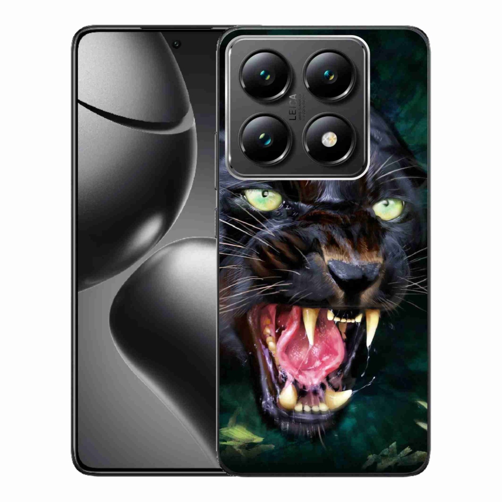 Gelový kryt mmCase na Xiaomi 14T Pro - rozzuřený černý panter