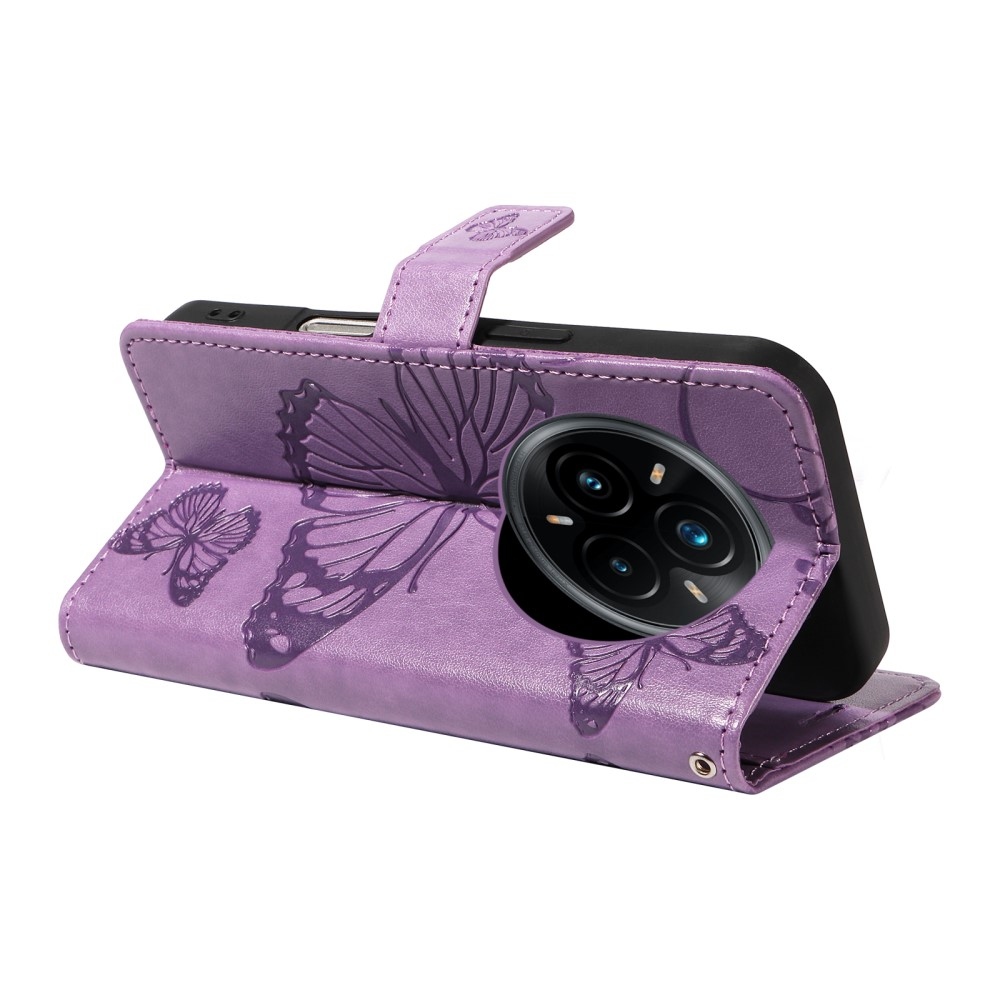 Big Butterfly knížkové pouzdro na Realme 14 Pro+ 5G - fialové