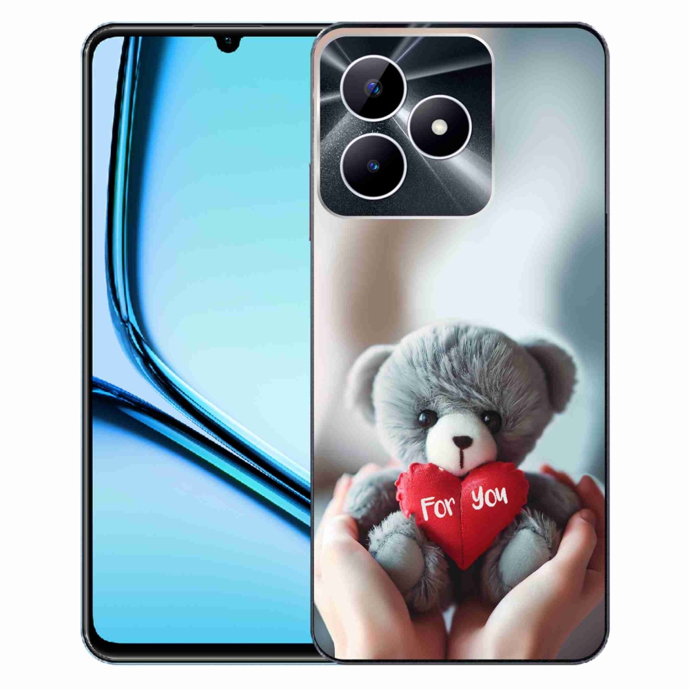 Gelový kryt mmCase na Realme Note 50 - medvídek pro zamilované
