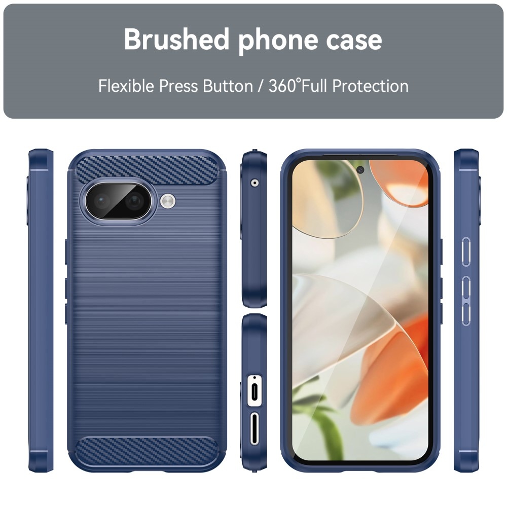 Carbon odolný gelový obal na Google Pixel 9a - modrý