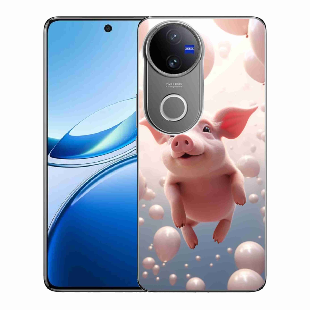 Gelový kryt mmCase na Vivo V50 5G - prasátko s balónky