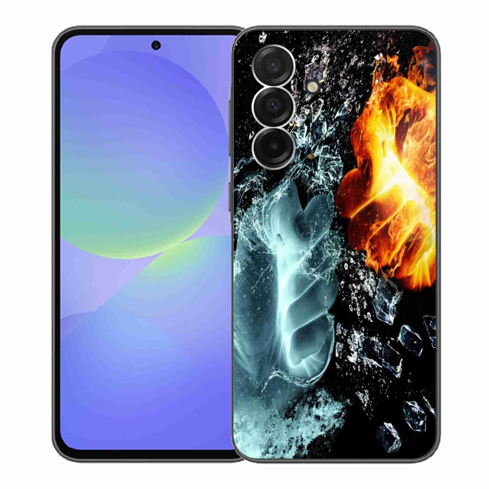 Gelový kryt mmCase na Samsung Galaxy A36 5G - voda a oheň
