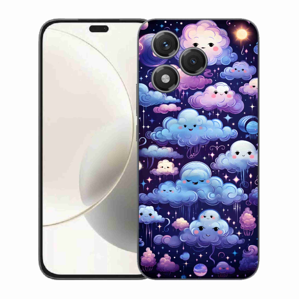 Gelový kryt mmCase na Honor 400 Lite - mráčky