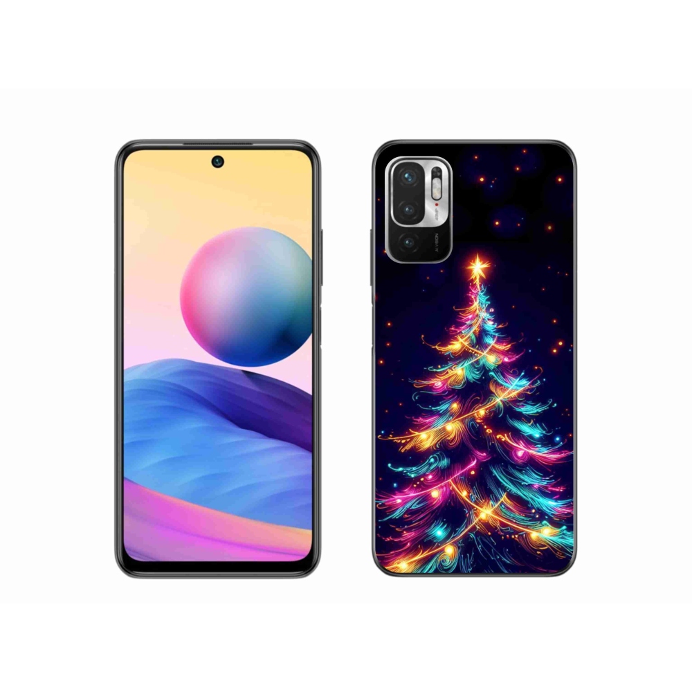Gelový kryt mmCase na Xiaomi Poco M3 Pro/5G - neonový vánoční stromek