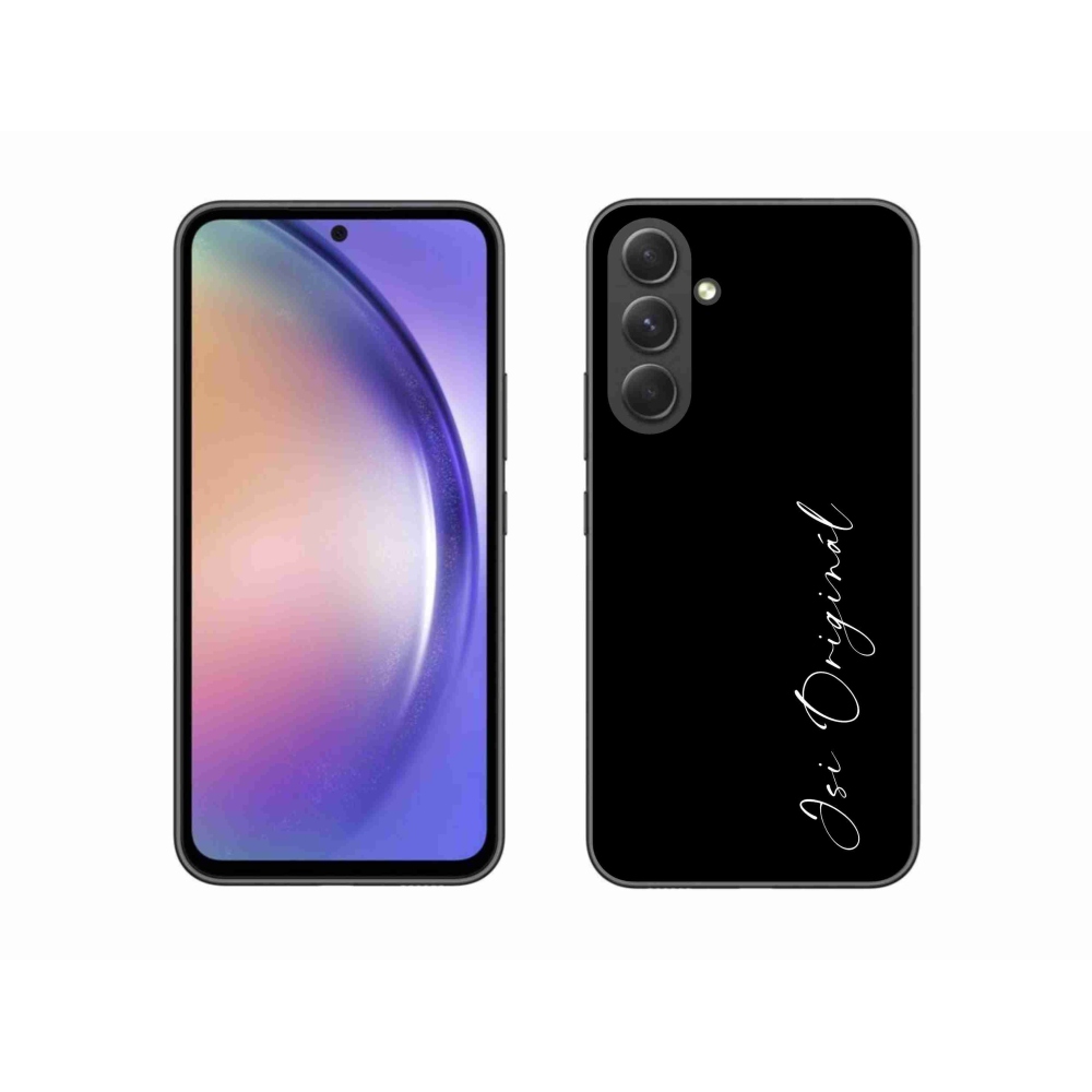 Gelový kryt mmCase na Samsung Galaxy A54 5G - jsi originál černé pozadí