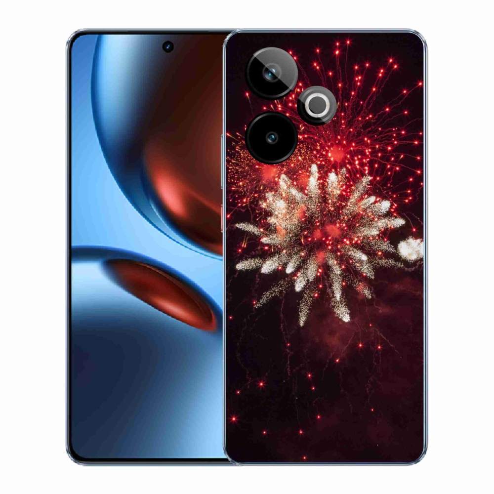 Gelový kryt mmCase na Realme GT 7 5G/GT 7T 5G - ohňostroj