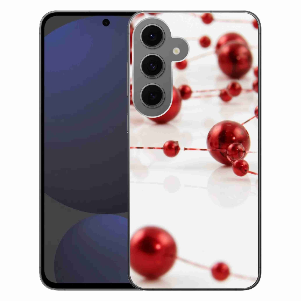 Gelový kryt mmCase na Samsung Galaxy S24 FE - vánoční řetěz