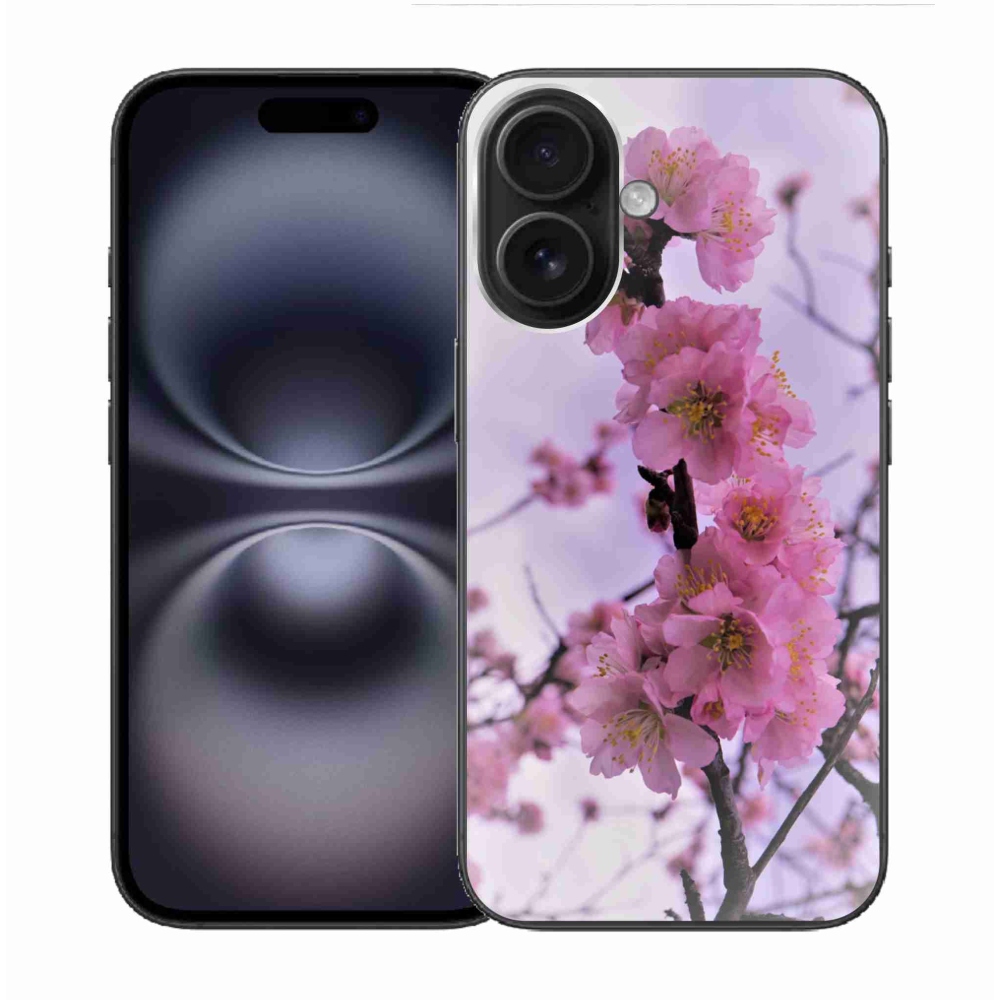Gelový kryt mmCase na iPhone 16 - květiny 7