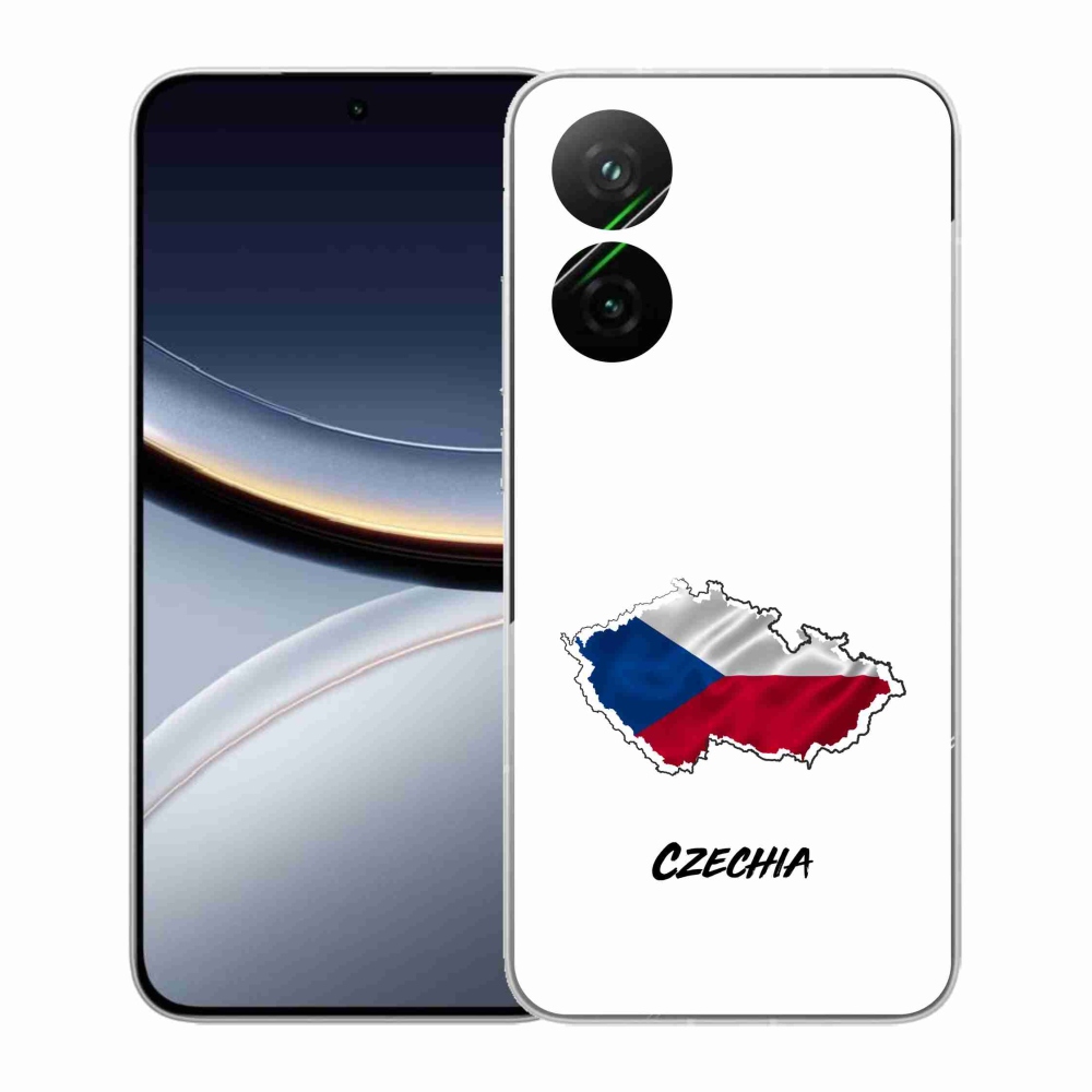 Gelový kryt mmCase na Xiaomi Poco F7 5G - Czechia bílé pozadí